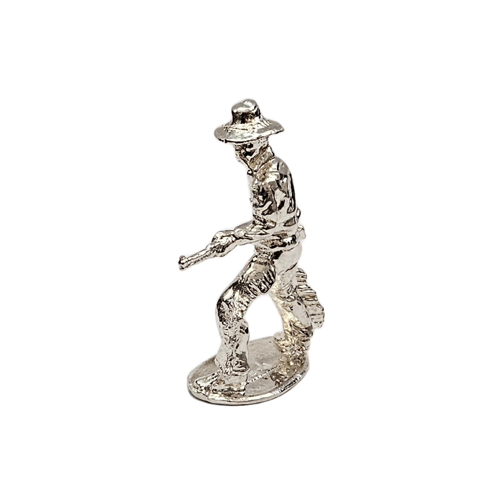 Cowboy The Rifleman hand Poured Bullion .999 Fine Silver