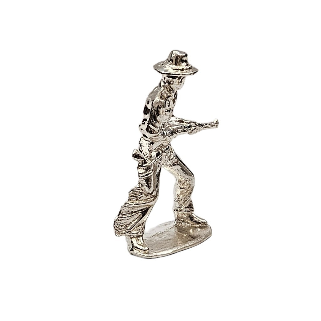 Rifleman Cowboy Hand Poured Bullion 999 Fine Silver 1 oz