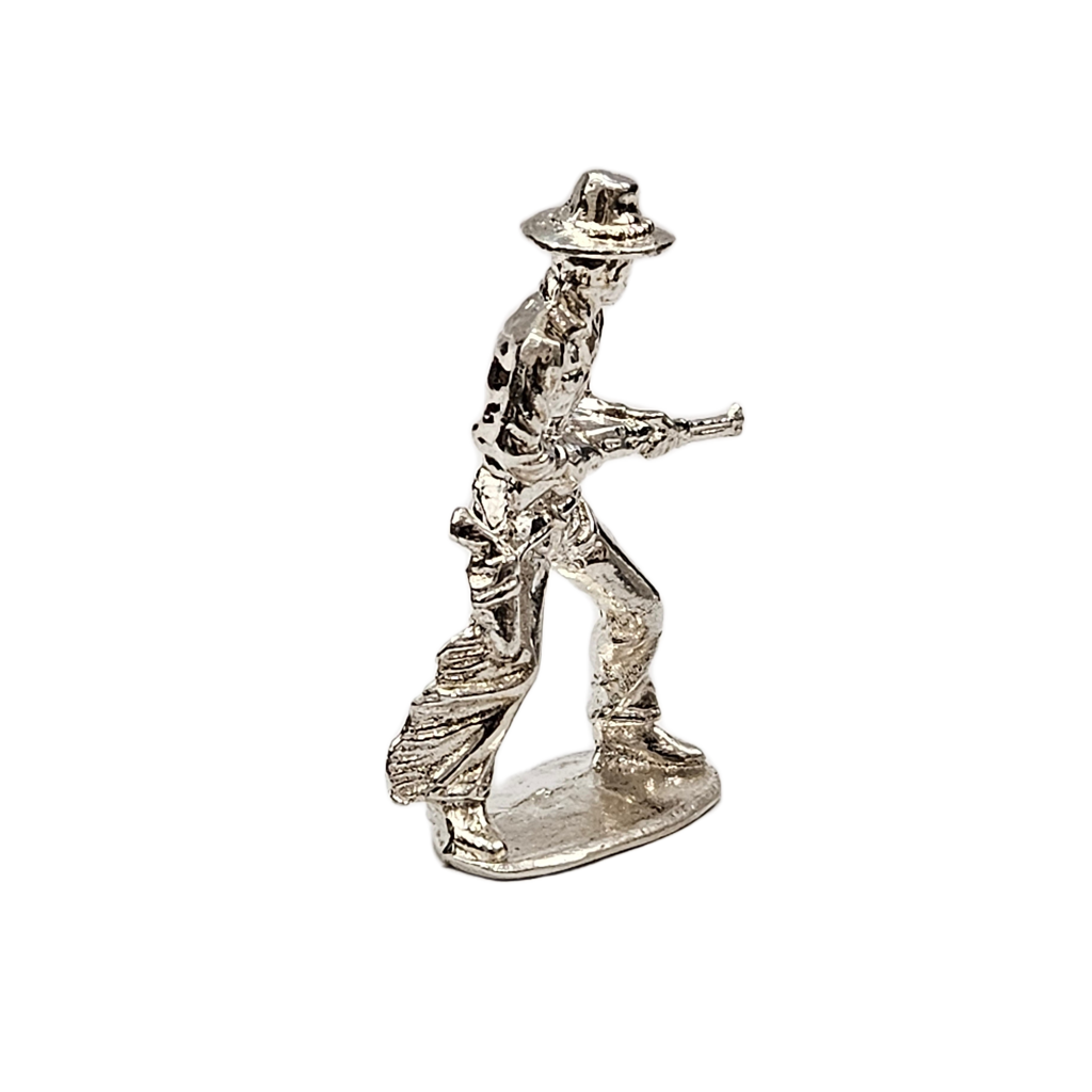 Cowboy The Rifleman hand Poured Bullion .999 Fine Silver