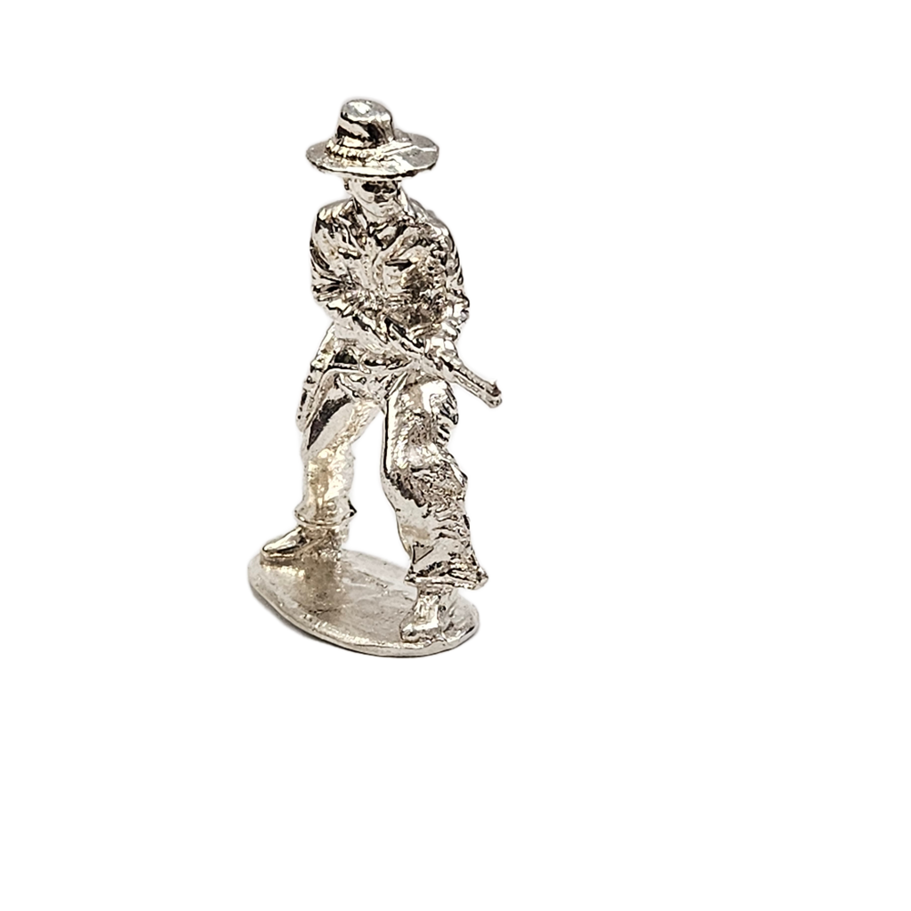 Cowboy The Rifleman hand Poured Bullion .999 Fine Silver