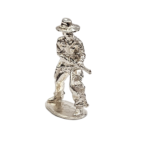 Cowboy The Rifleman hand Poured Bullion .999 Fine Silver