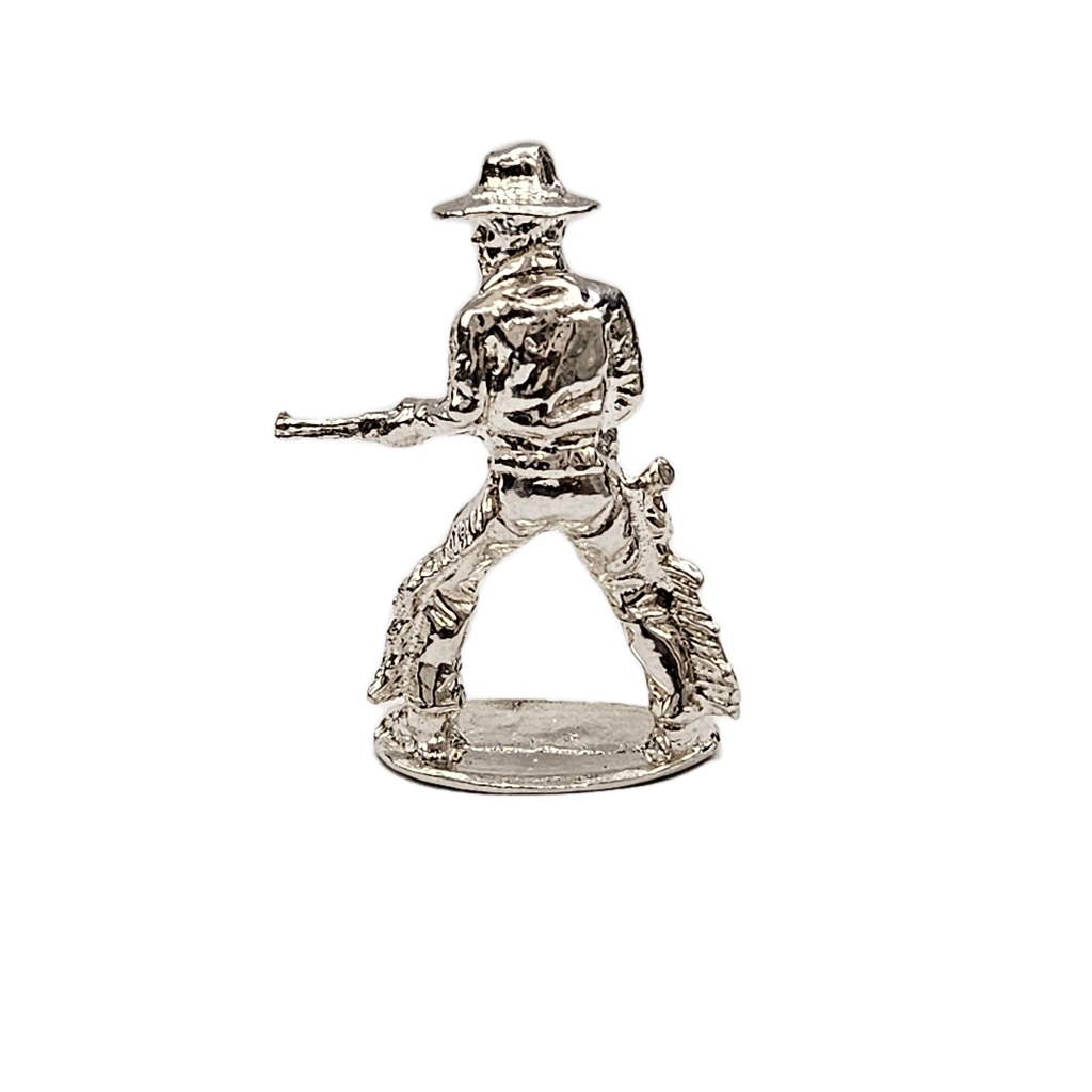 Cowboy The Rifleman hand Poured Bullion .999 Fine Silver