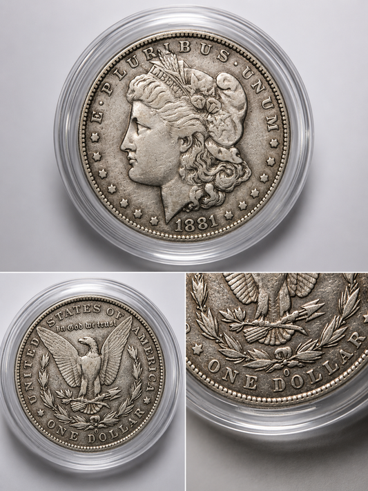 1881-O Morgan Silver Dollar $1 - New Orleans Mint - 90% Silver Coin