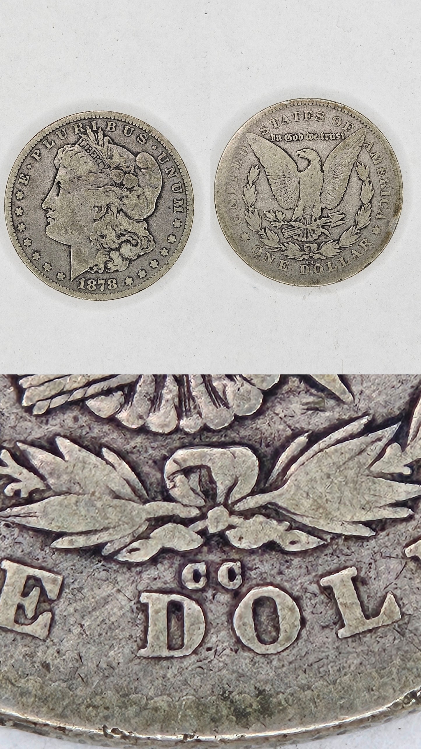 1887-CC Morgan Silver Dollar – Carson City Mint 90% Silver U.S. Coin