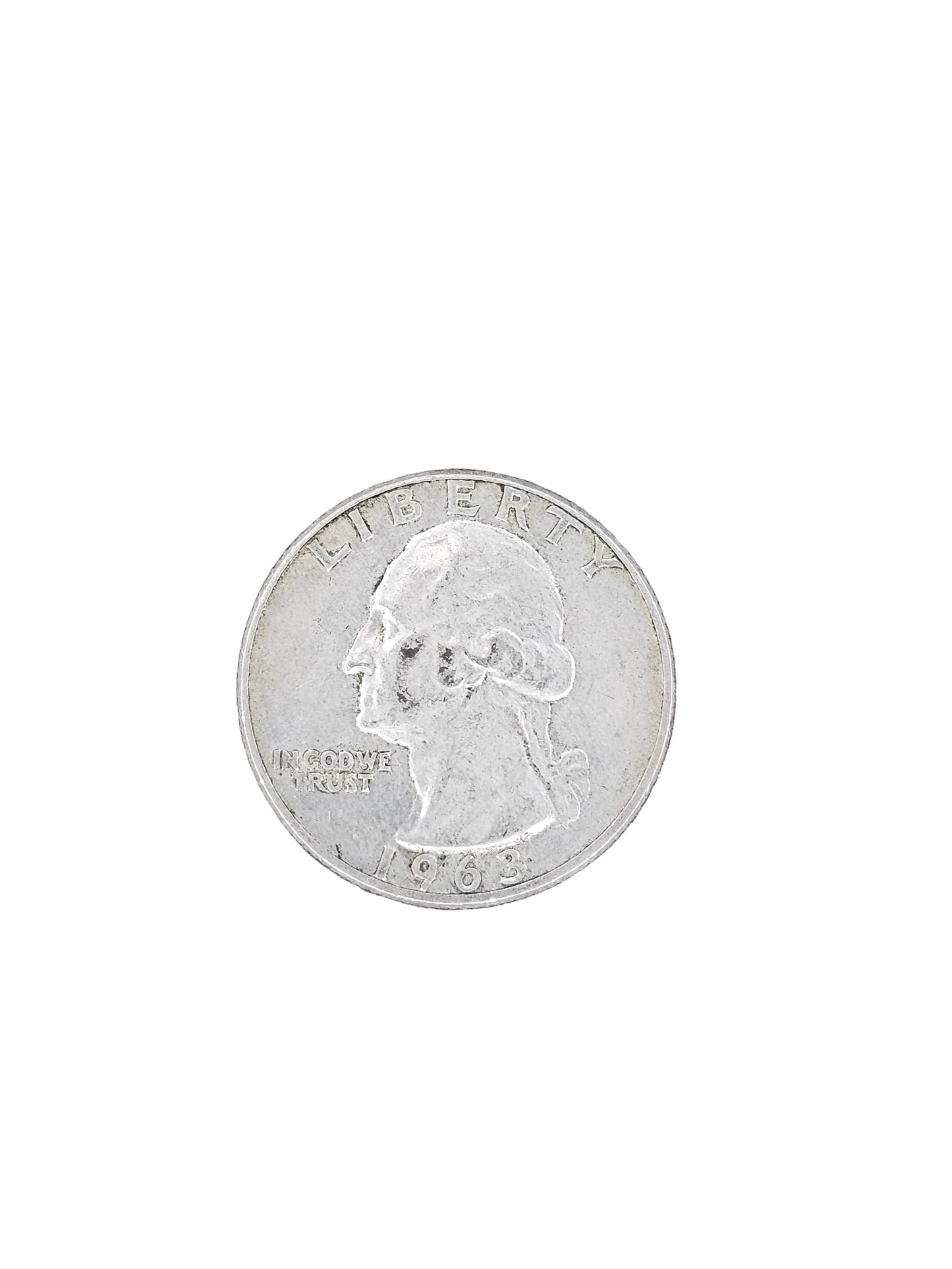 1963-D Washington Quarter - 90% Silver 25C US Mint Coin - Denver Mint - Raw / Circulated