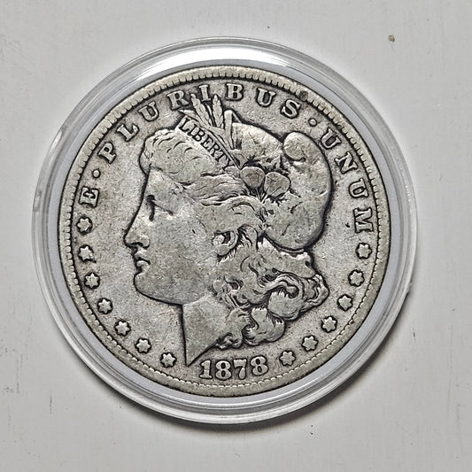 1878-CC Morgan Silver Dollar $1 - Carson City Mint - First Year of Issue!
