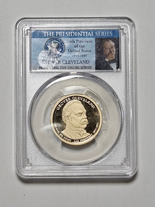 The Presidential Series Grover Cleveland Dollar 2012 S PR69DCAM Proof Deep Cameo PCGS Graded Coin