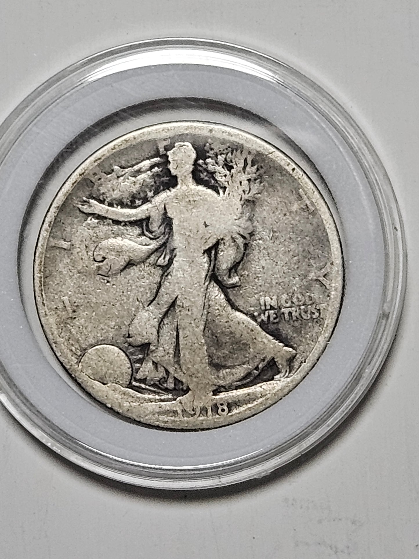 1918-S Walking Liberty Half Dollar 50c - 90% Silver - San Francisco Mint Key Date