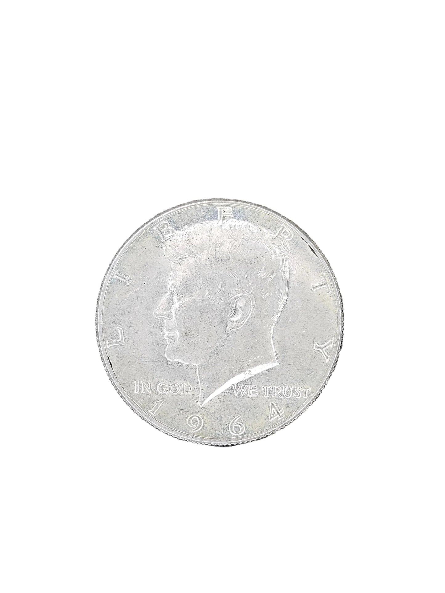 1964-D Kennedy Half Dollar - 90% Silver 50C US Mint Coin - Denver Mint - Raw / Uncirculated Condition