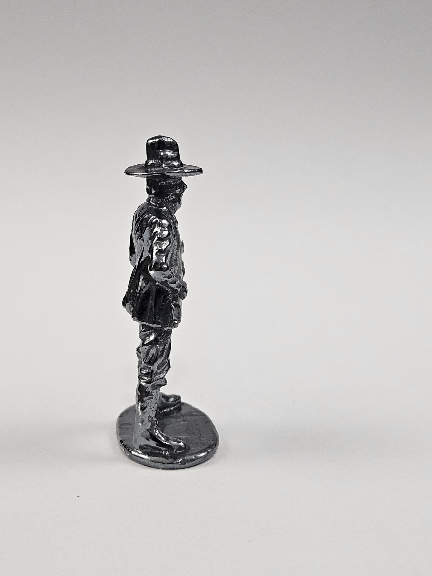 999 Fine Silver Western Cowboy Hand Poured Bullion Dark Finish