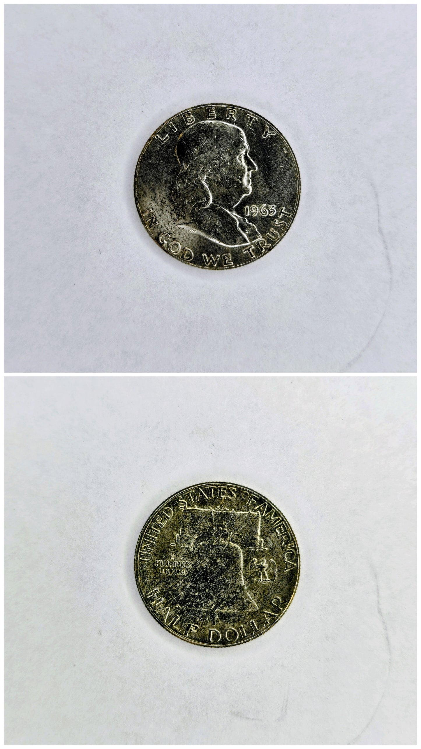 1963 Franklin Half Dollar – 90% Silver U.S. Coin