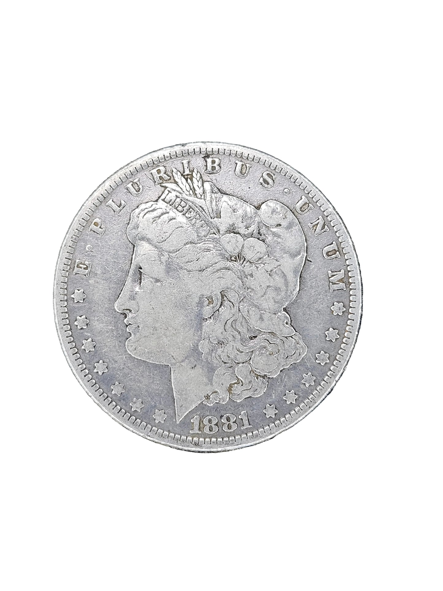 1881-O Morgan Silver Dollar - 90% Silver $1 US Mint Coin - New Orleans Mint - Raw / Circulated