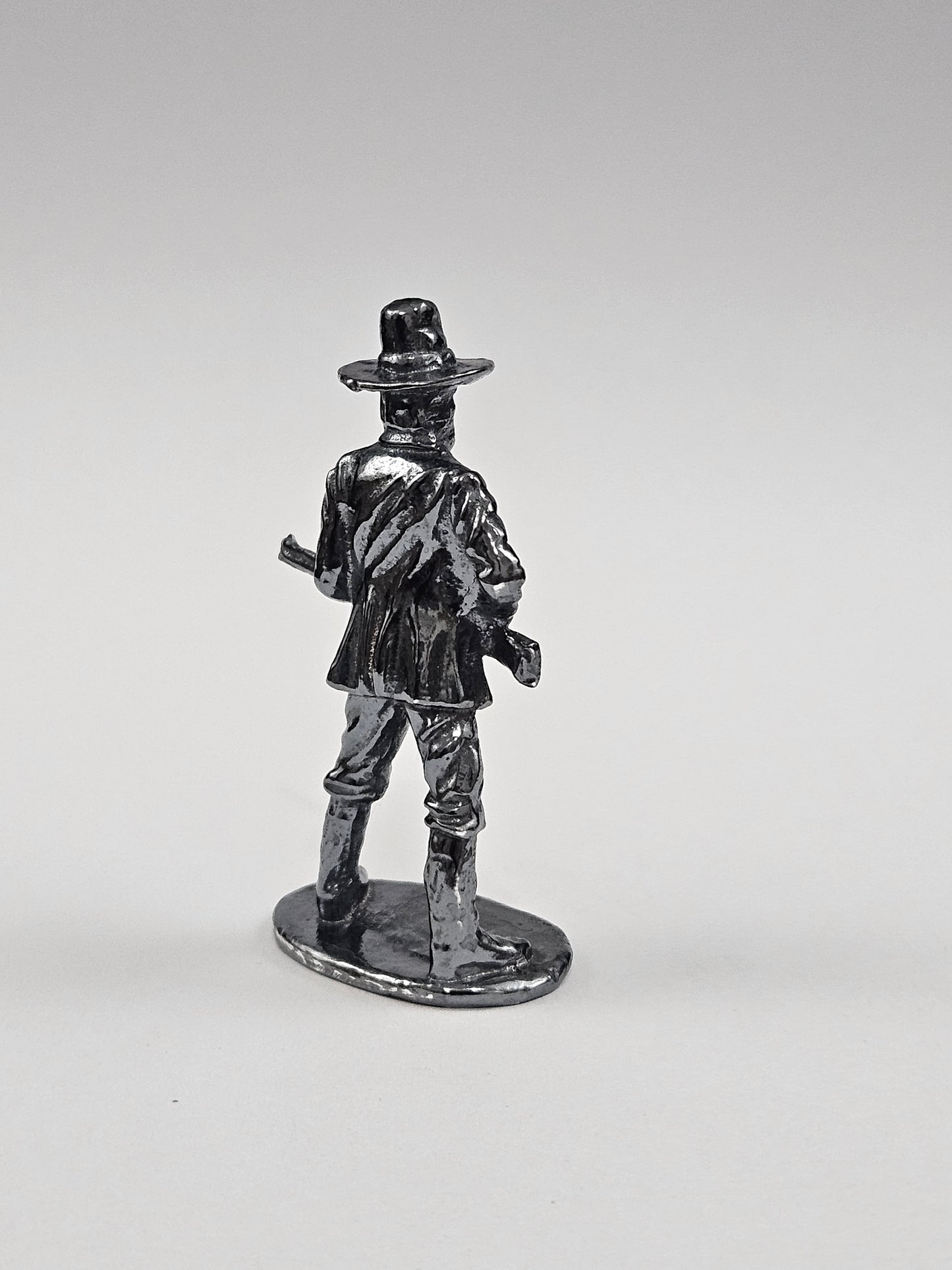 999 Fine Silver Western Cowboy Hand Poured Bullion Dark Finish