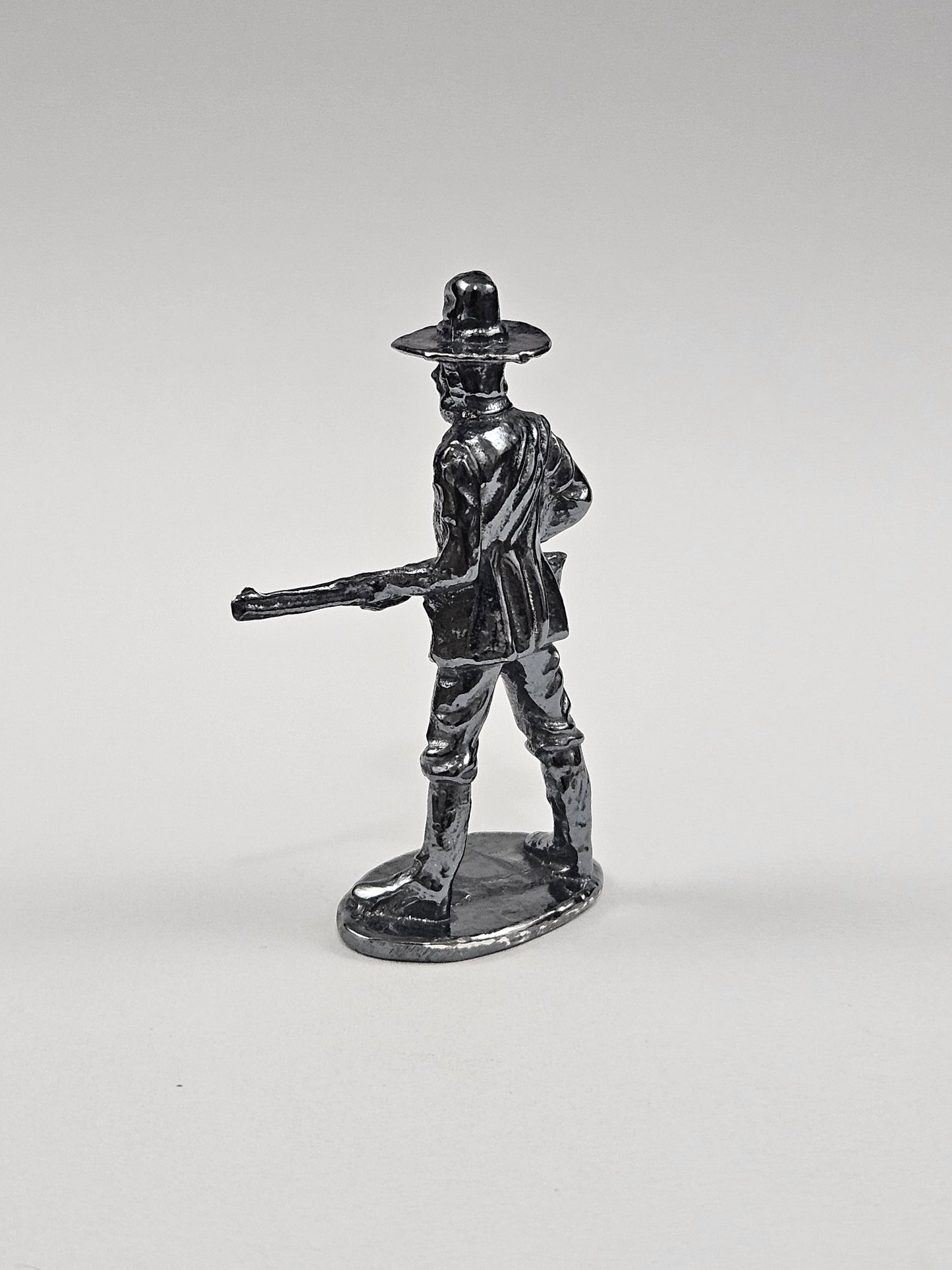 999 Fine Silver Western Cowboy Hand Poured Bullion Dark Finish