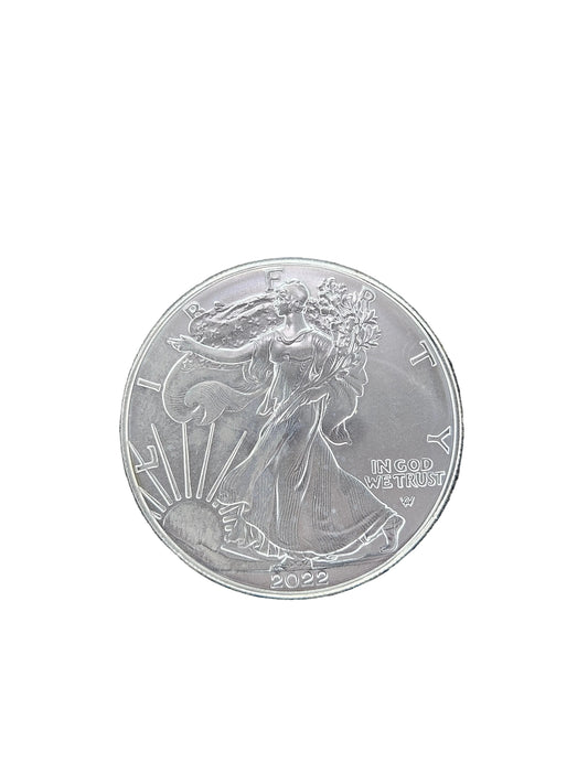 2022 1 oz American Silver Eagle - Brilliant Uncirculated (BU) 1 Dollar US Bullion Coin
