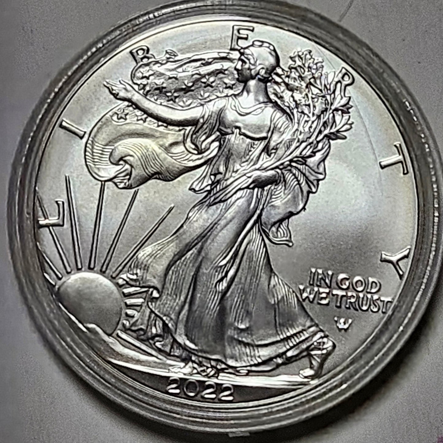 2022-W Burnished American Silver Eagle 1 oz .999 Fine Silver