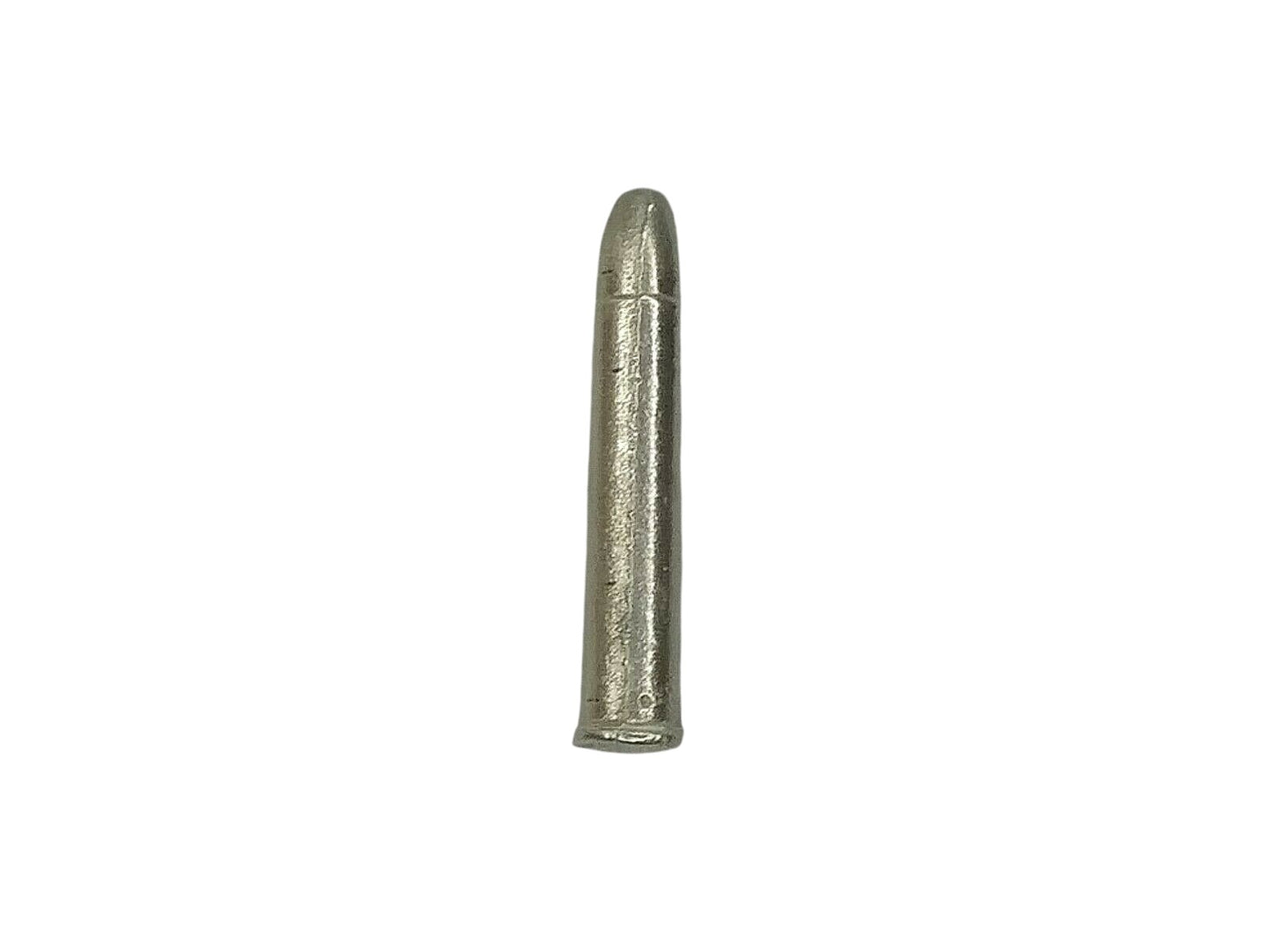 22 Magnum Bullet Hand Poured Bullion 999 Fine Silver .25 oz