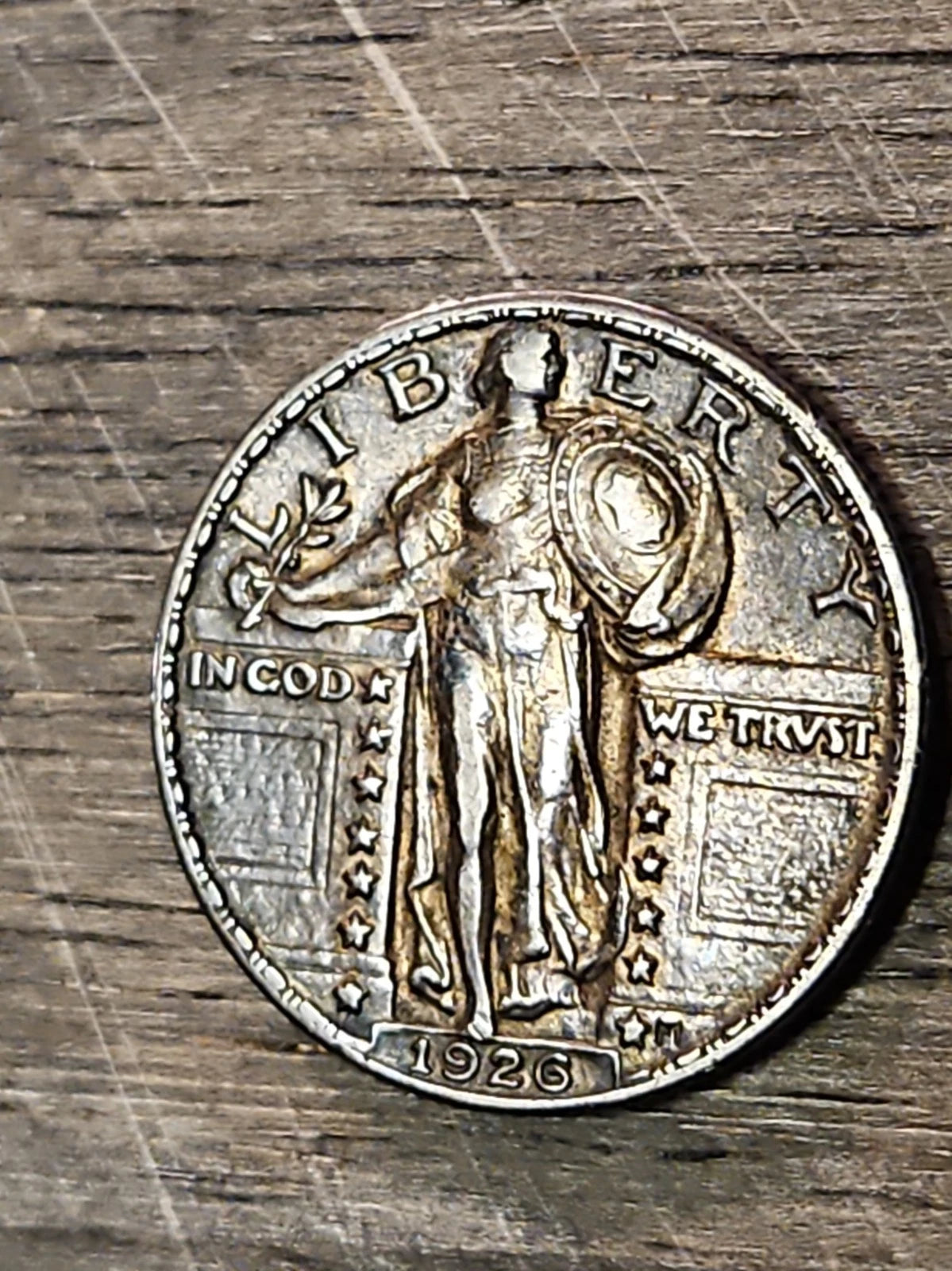 1926 Standing Liberty Quarter - Beautiful Natural Toning - 90% Silver 25C c3