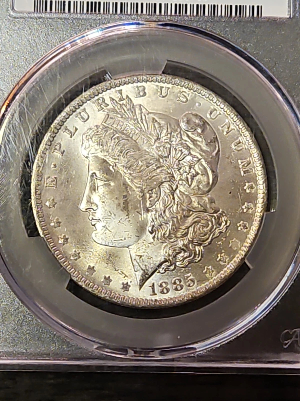 1885-O Morgan Silver Dollar CAC MS62 – Certified Brilliant Uncirculated c24