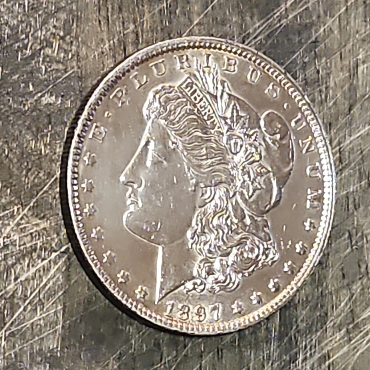 1897 Morgan Silver Dollar - 90% Silver $1 US Mint Coin - Philadelphia Mint c26
