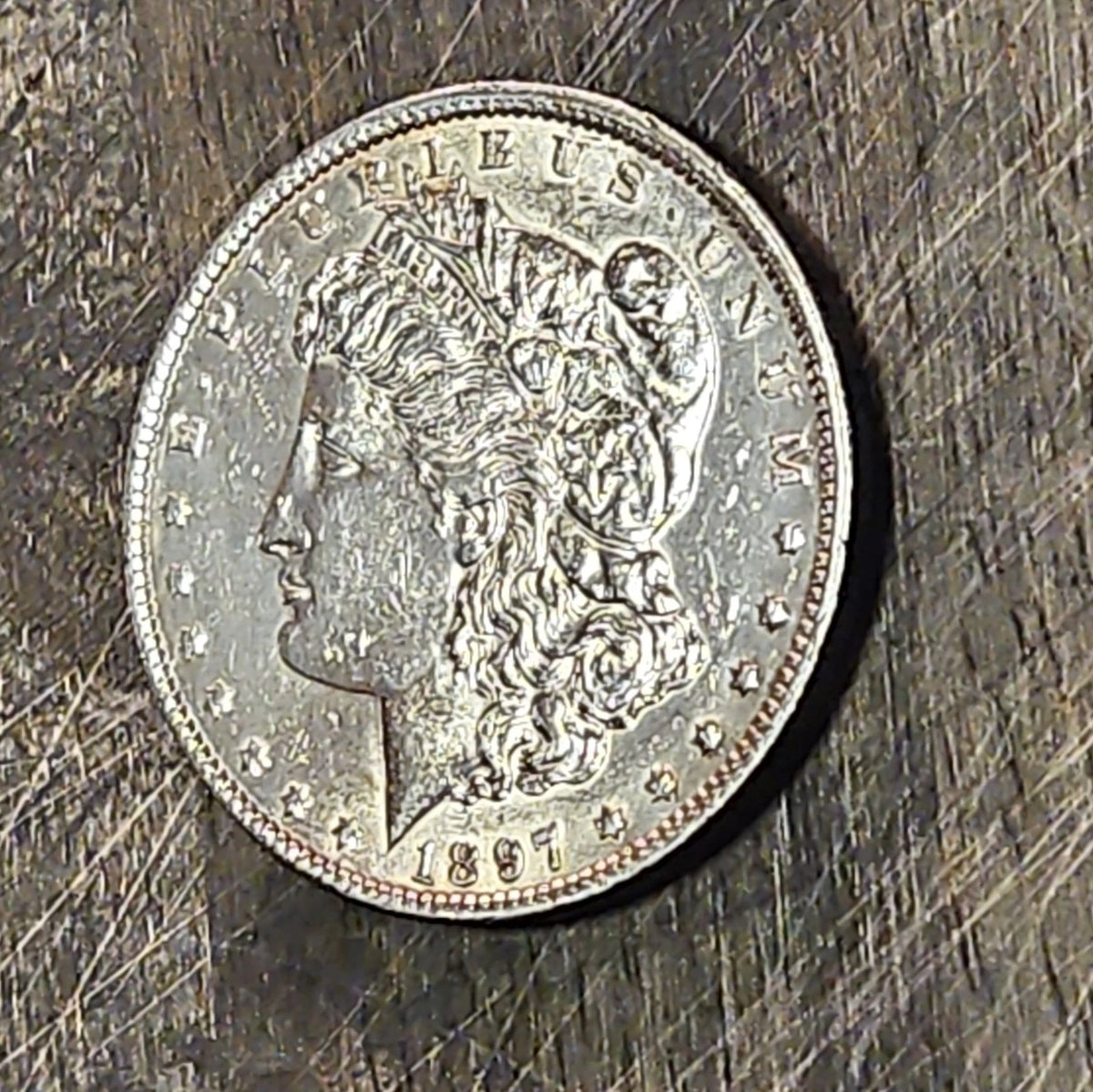 1897 Morgan Silver Dollar - 90% Silver $1 US Mint Coin - Philadelphia Mint c26