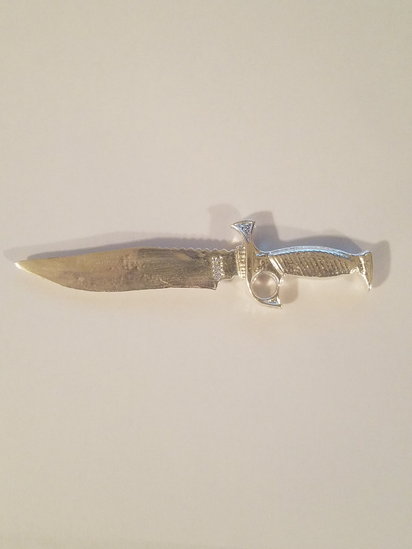 Hand poured 999 fine silver Knife