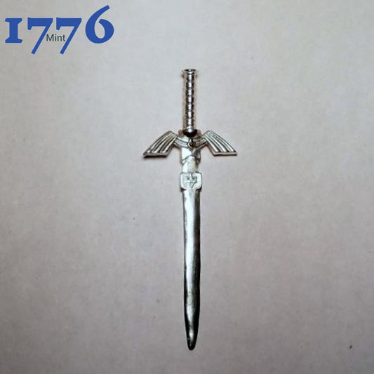 1 Oz 999 Silver Hand Poured Bullion Master Swords 1776 Mint