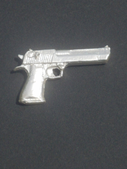 Desert Eagle 999 Fine Silver Hand Poured Gun Miniature Bullion