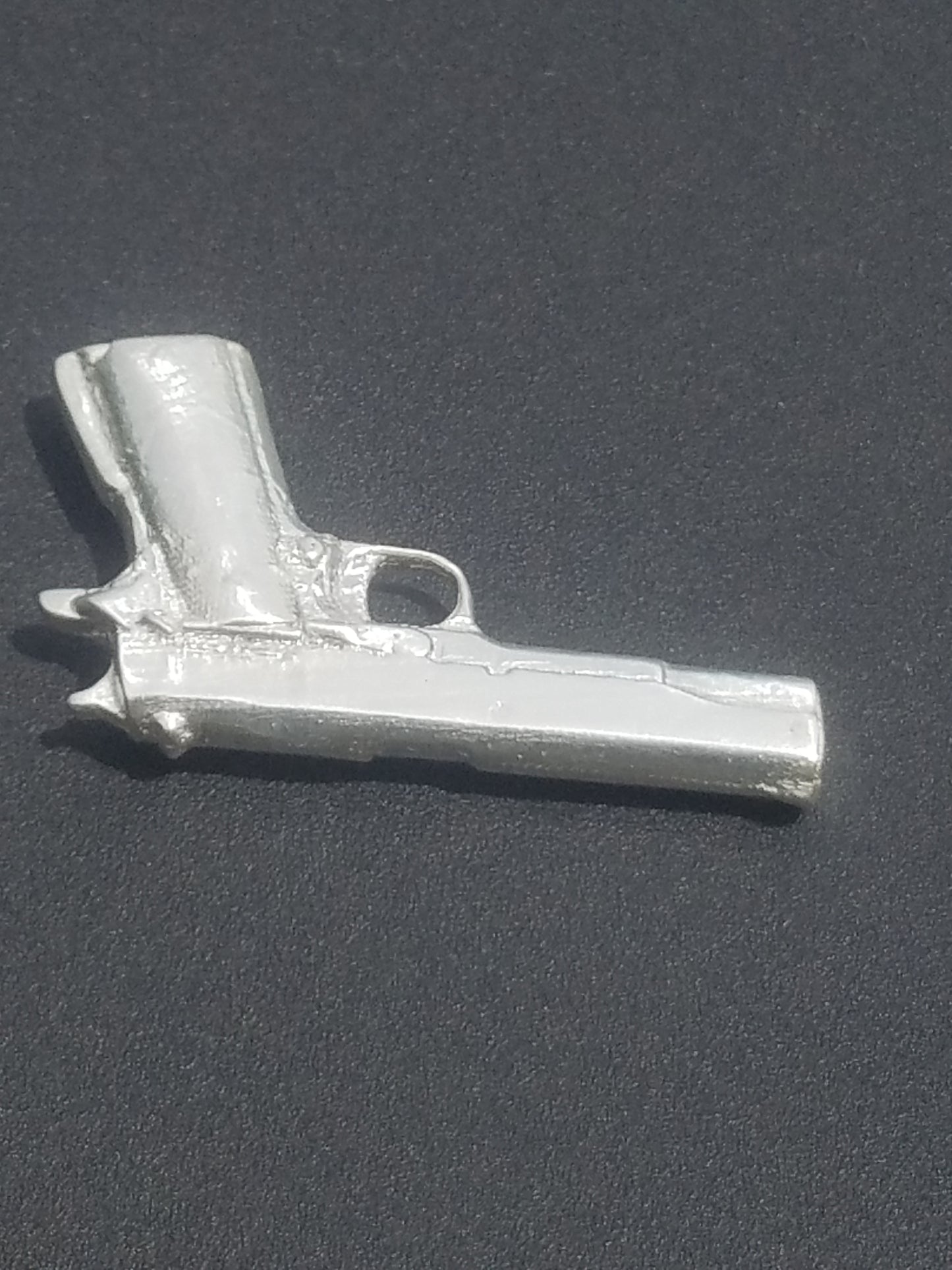 1911 Colt Gun Miniature 999 Fine Silver Hand Poured Bullion 1776 Mint