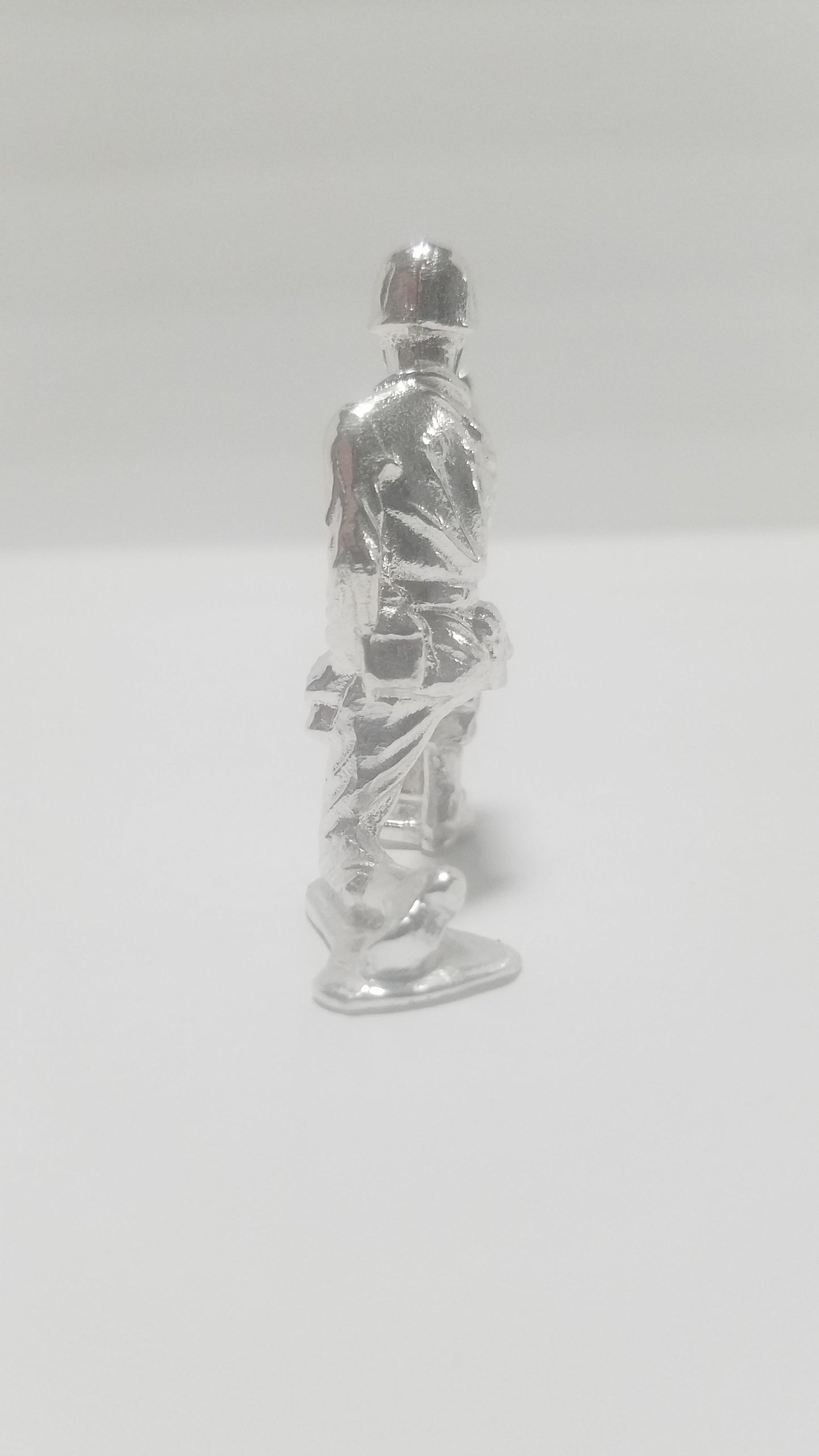 Classic Army Man Mortar Silver Toy Soldier .999 Fine Silver