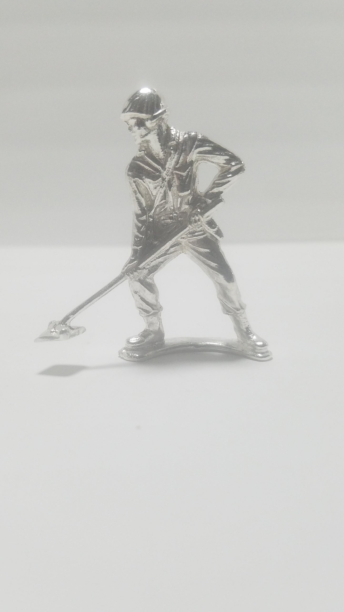 Classic Army Man Mine Sweeper Silver Toy Soldier .999 Fine Silver