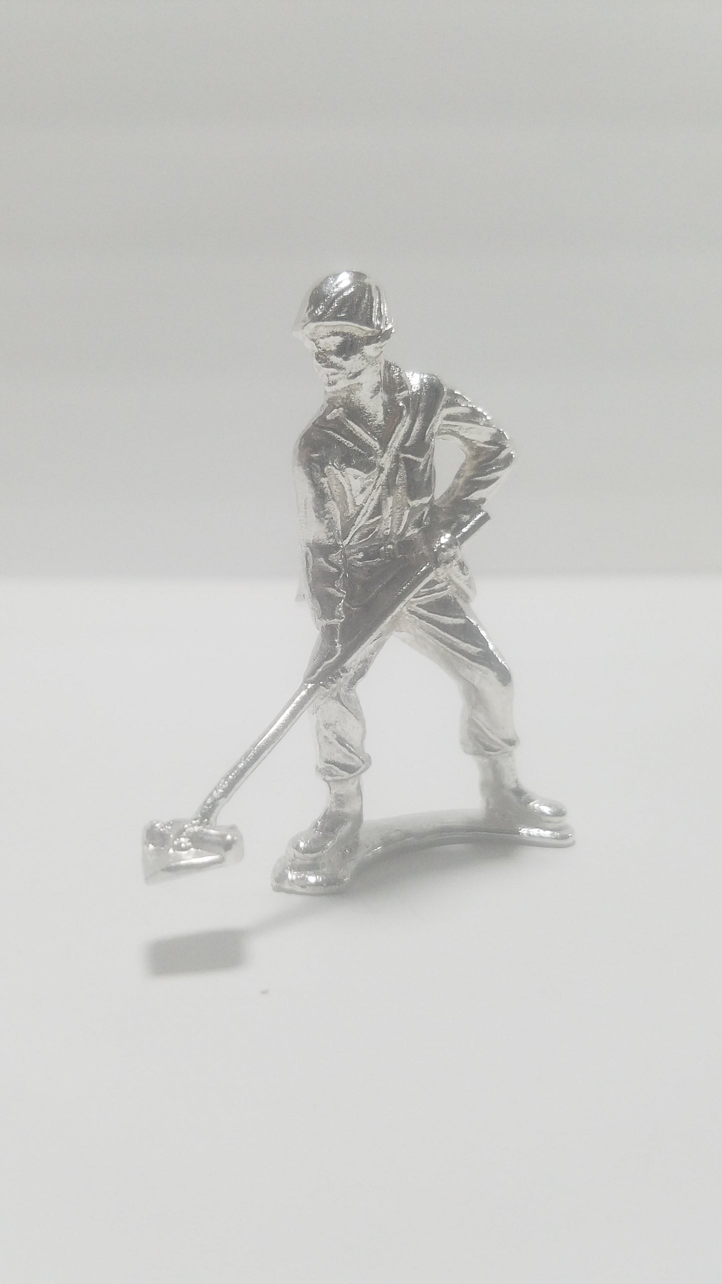 Classic Army Man Mine Sweeper Silver Toy Soldier .999 Fine Silver