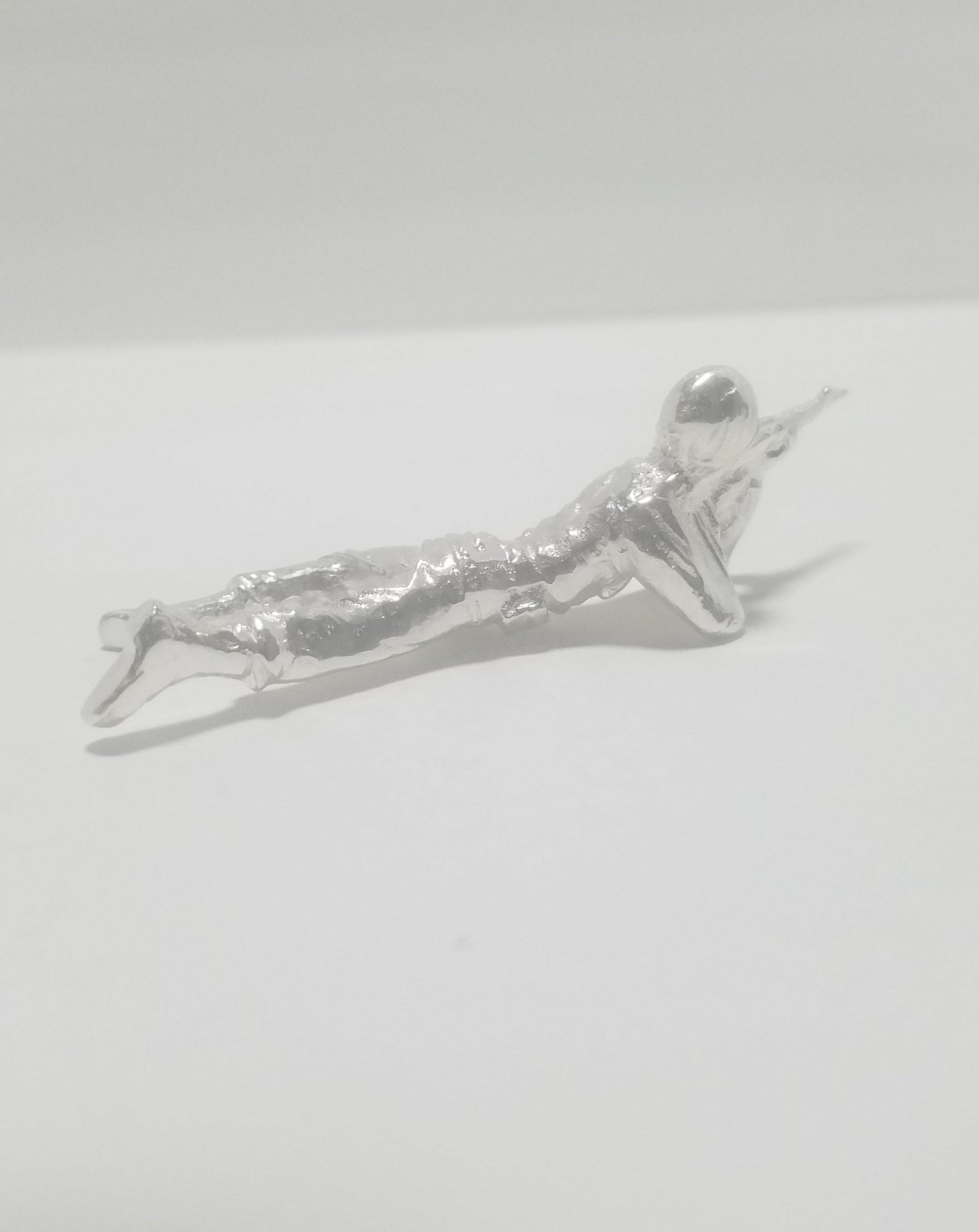 Classic Army Man Prone Toy Soldier .999 Fine Silver