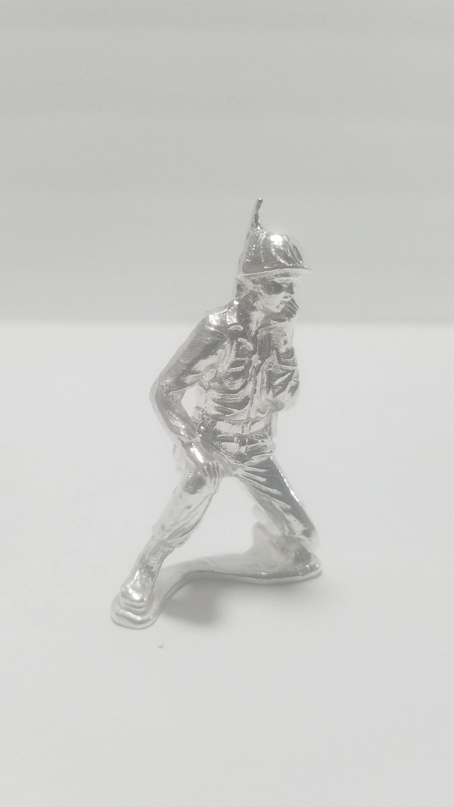 Classic Army Man Radio Man Silver Toy Soldier .999 Fine Silver