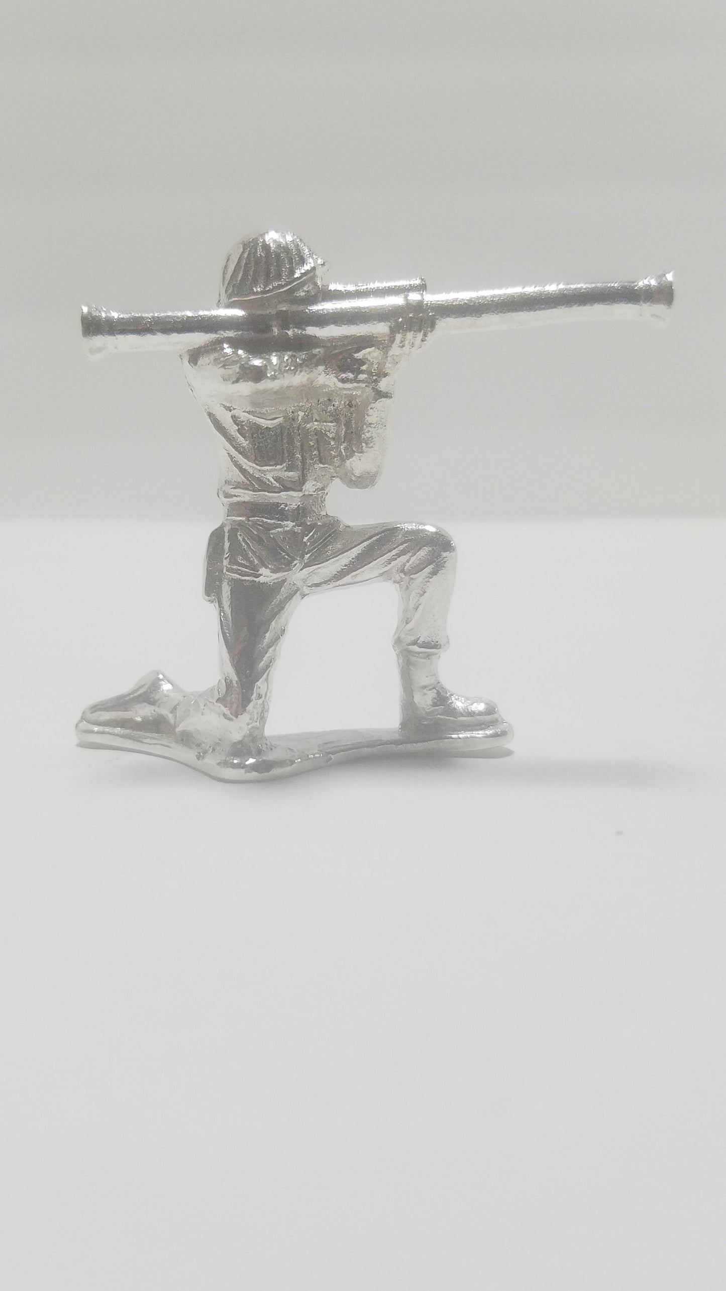 Classic Army Man Stovepipe  Soldier 1.25 oz 999 Silver Hand Poured Bullion