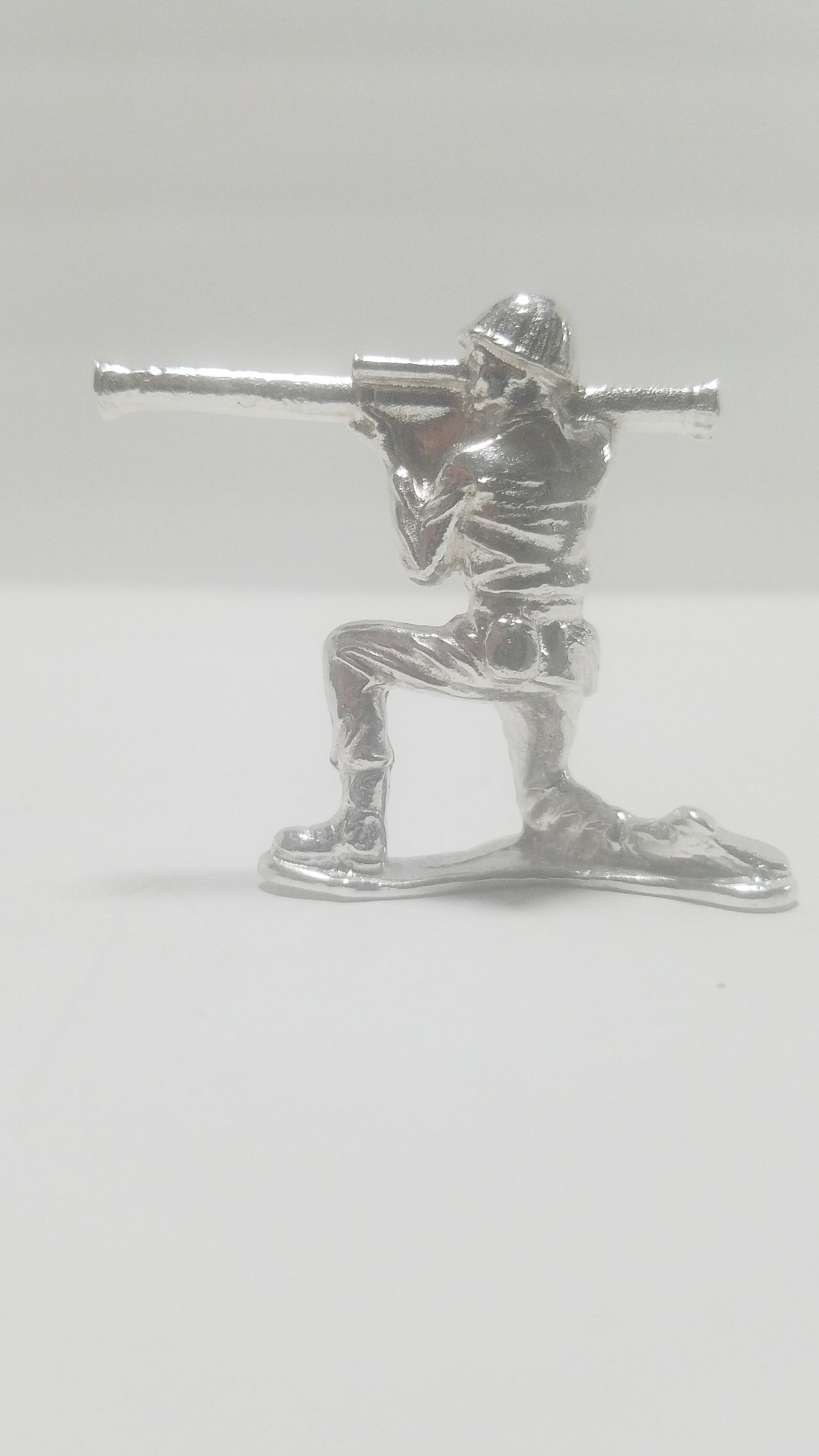 Classic Army Man Stovepipe  Soldier 1.25 oz 999 Silver Hand Poured Bullion