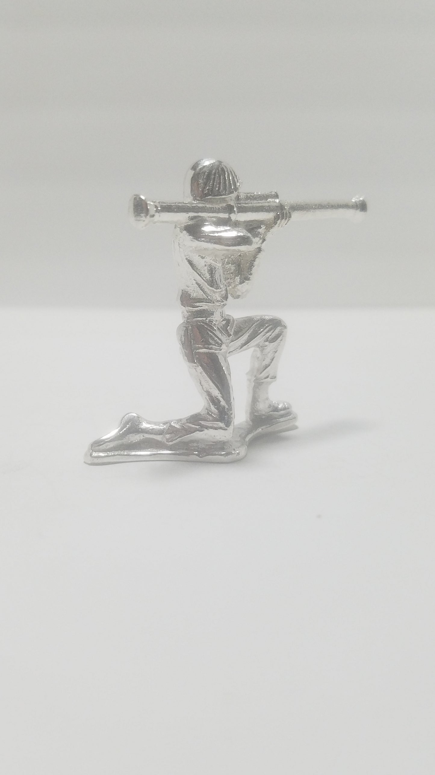 Classic Army Man Stovepipe Silver Toy Soldier .999 Fine Silver