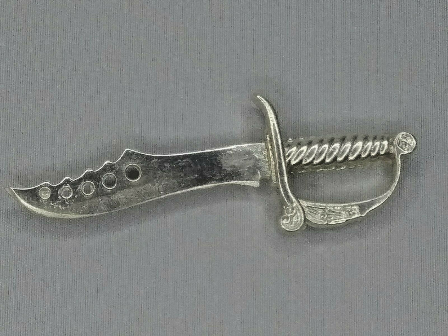 Knife Hand poured .999 fine Silver Bullion 3 3/4 long weight 30g  #4