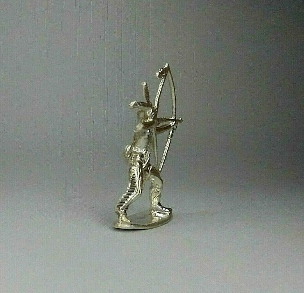Indian With Bow & Arrow Hand Poured Bullion 999 Fine Silver