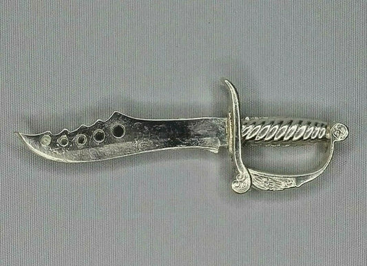 Knife Hand poured .999 fine Silver Bullion 3 3/4 long weight 30g  #4